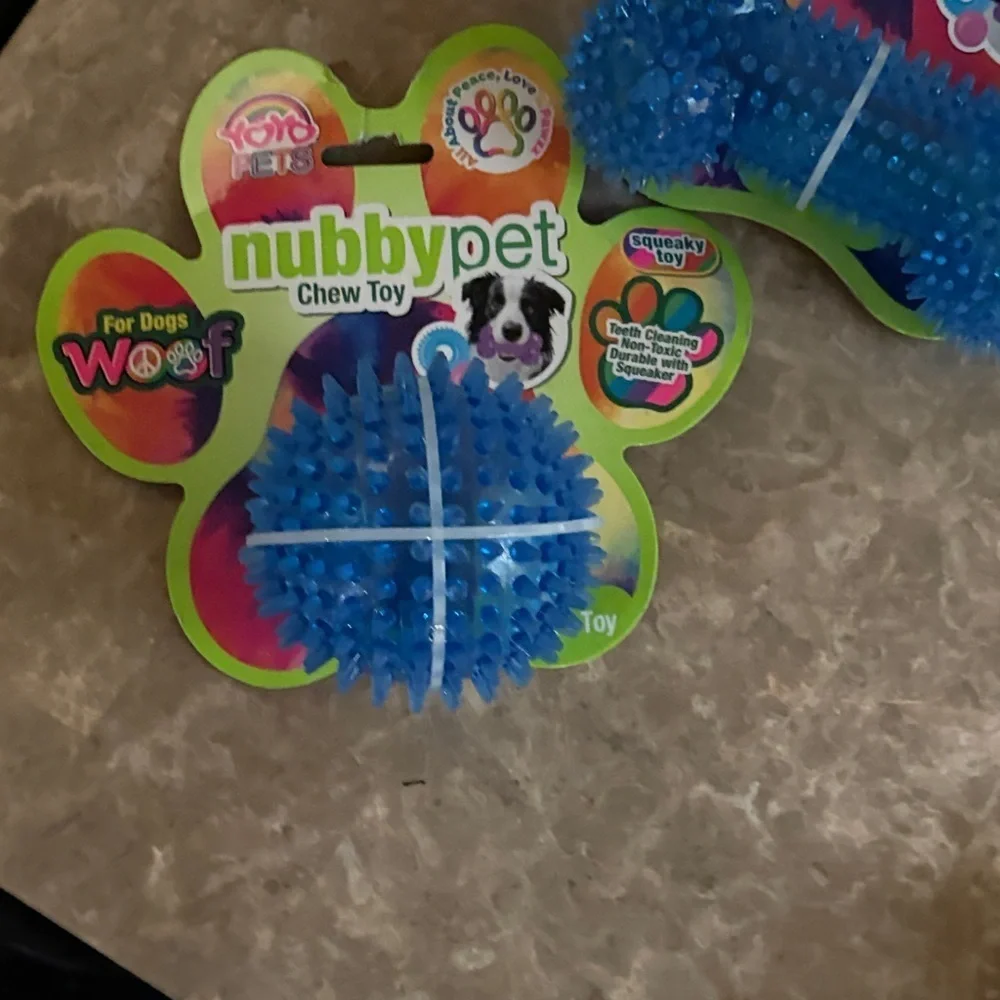 Yours Pets Blue and Orange Dog Chew Toys